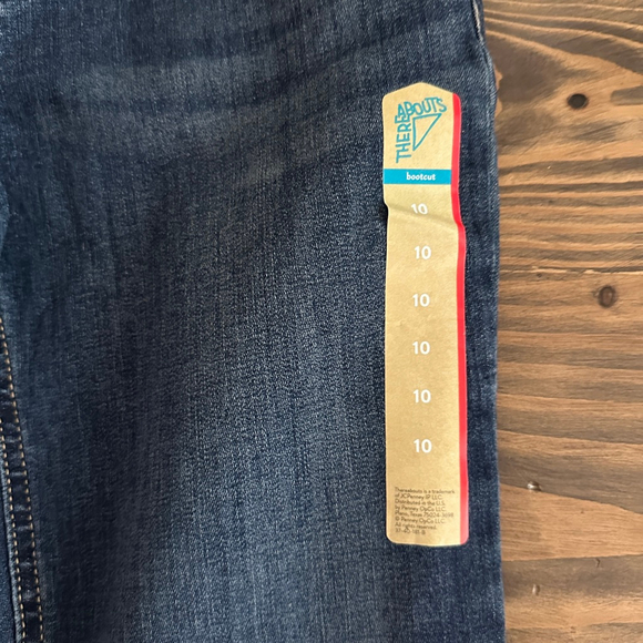 Girls Thereabouts Blue Bootcut Jeans Size 10 - Picture 4 of 5